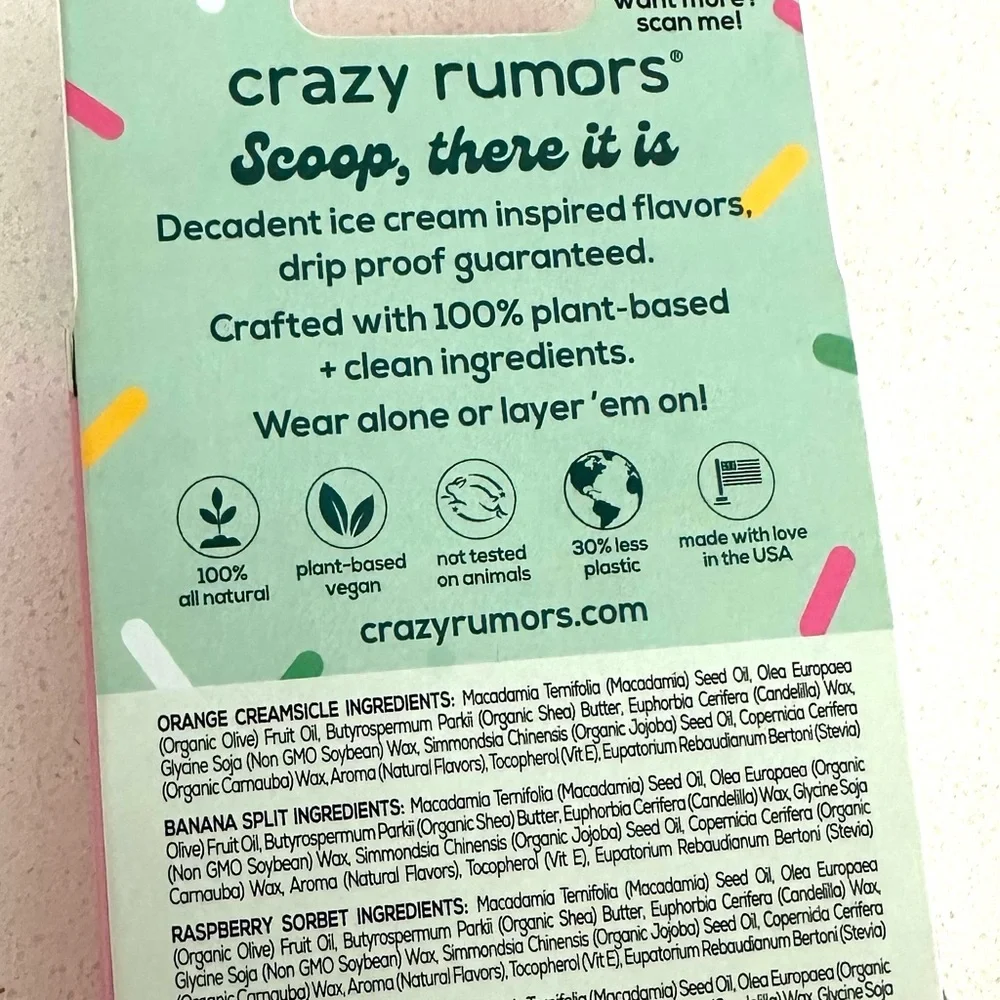 Crazy Rumors Ice Cream Mix Lip Balm Set